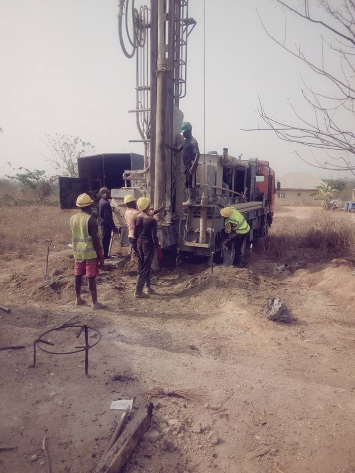 Foundation piling works